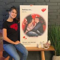 Портрет на холсте Love Is..._4